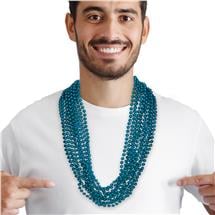 Teal 7mm Bead 33" Necklaces