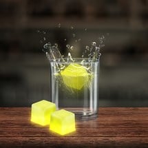 Yellow Glow Ice Cubes