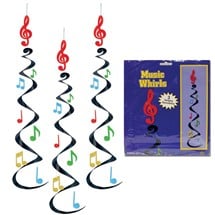 Musical Note Whirl Decorations