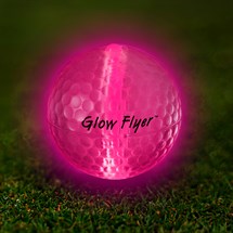 Pink Glow Flyer Golf Ball
