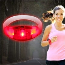 LED Sound-Activated Red Stretchy Bracelet