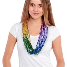 Rainbow Bead 33" Necklaces