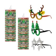 Christmas Glitter Glasses Retail Display