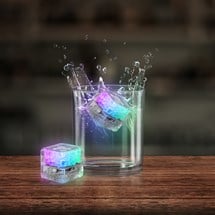 Rainbow Liquid-Activated LED Ice Cubes