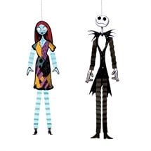 Nightmare Before Christmas Jack & Sally Hanging Decorations