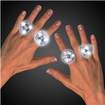 LED Diamond Bling Rings