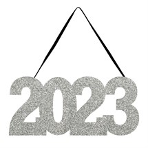 2023 Glitter Hanging Sign