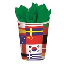 International Flag Cups