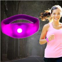 LED Sound-Activated Pink Stretchy Bracelet