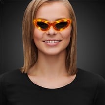 LED Orange Sunglasses