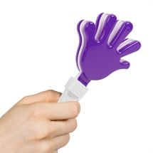 Purple & White Hand Clappers