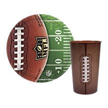 durony 4 Pack Football Table Covers 108 x 54 Inch Football Themed Tablecloth for Football Party Decorations Birthday Party Supplies Super Bowl Games Green 