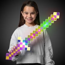 LED Mardi Gras Pixel Sword