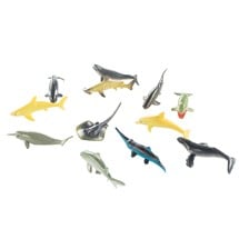 Whale & Shark Toy Figures