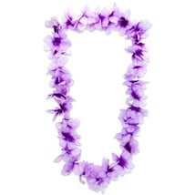 Purple Silk Flower 36" Leis