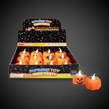 LED Halloween Pumpkin Candles Retail Counter Display
