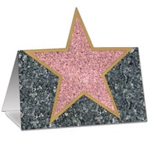Walk of Fame Stars Place Cards