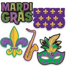 Mardi Gras Mini Cutouts