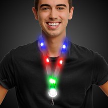 LED Multi-Color Lanyard With Pendant