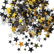  Beistle Glittered Gold Foil Star Cutouts : Everything Else