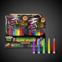 Assorted 4" Glow Sticks Retail Counter Display