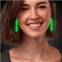 Green Glow Clip-On Earrings