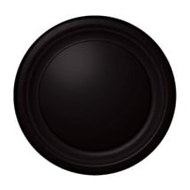 Black 7" Paper Plates