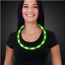 Neon Green LED Rechargeable Necklace