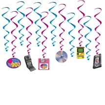90's Whirl Decorations