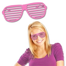 Pink Slotted Glasses