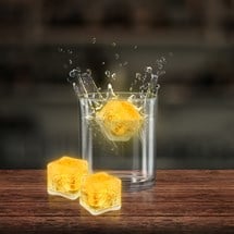 Yellow LED Ice Cubes