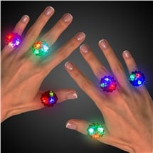LED Flower Jelly Rings