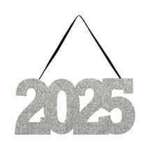 2025 Glitter Hanging Sign