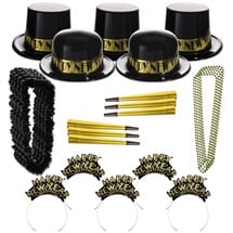 Gold Showboat New Year Party Kit for 100