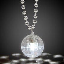 LED Disco Ball Pendant Necklace