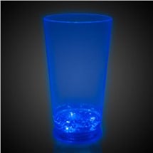 LED Blue 16 oz. Pint Glass