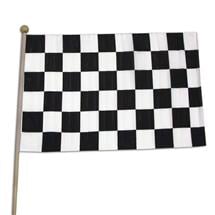 Checkered 12"x18" Cloth Flags