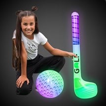 LED Inflatable Golf Club & Ball Set