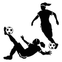Female Soccer Player Cutouts