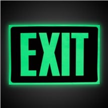 Glow In the Dark Exit Sign