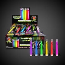 Assorted 6" Glow Sticks Retail Counter Display