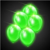 Green LED Balloons