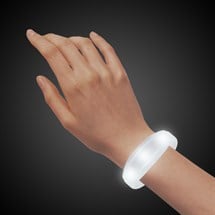 LED Sound-Activated White Stretchy Bracelet