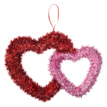 Tinsel Hearts Decoration