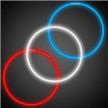 Assorted Red, White & Blue 22" Glow Necklaces