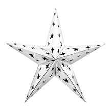 Silver Foil Star Decoration