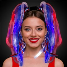 LED Patriotic Dreads Headband