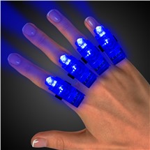 Blue LED Finger Light Rings