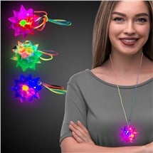 LED Crystal Star Necklaces
