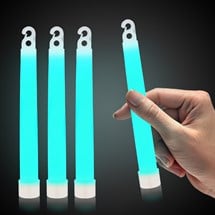 Aqua 6" Premium Glow Sticks